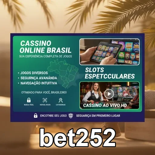 Tela de login do cassino online bet252